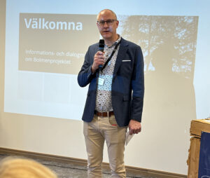 Mattias Leijon, VD på Sydvatten, inleder konferensen.