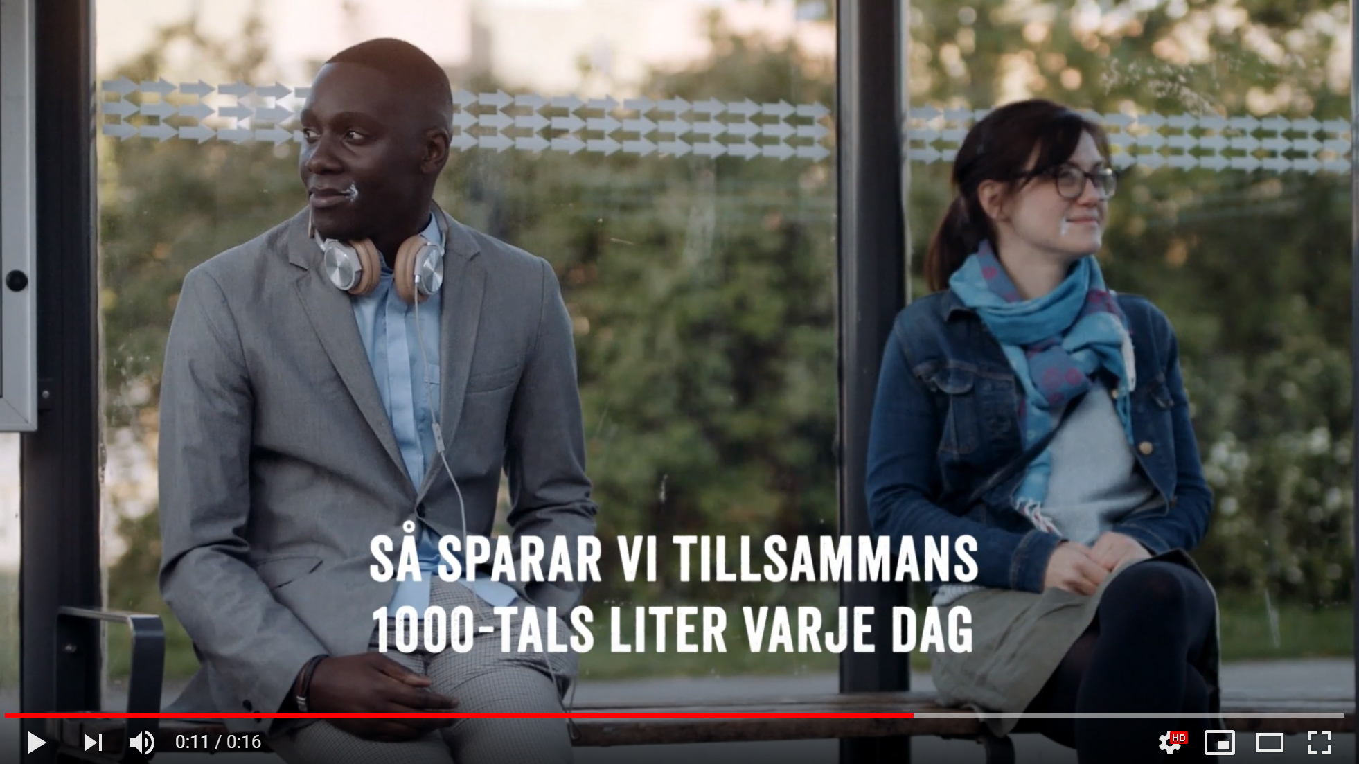 Skärmdump från film om hållbar vattenanvändning